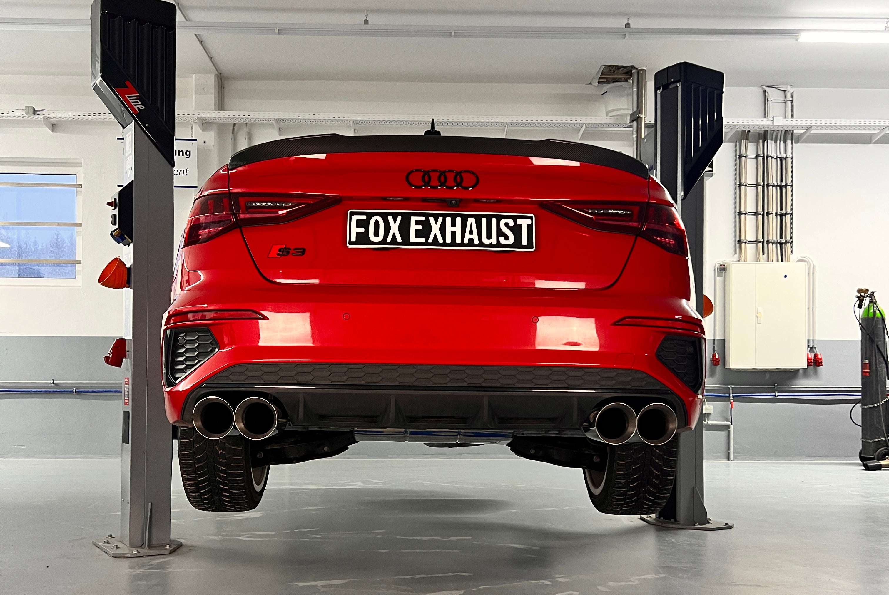Fox passend fürAudi S3 GY - Limousine Halbanlage ab OPF mit Abgasklappen - 2x114 Typ 25 rechts/links