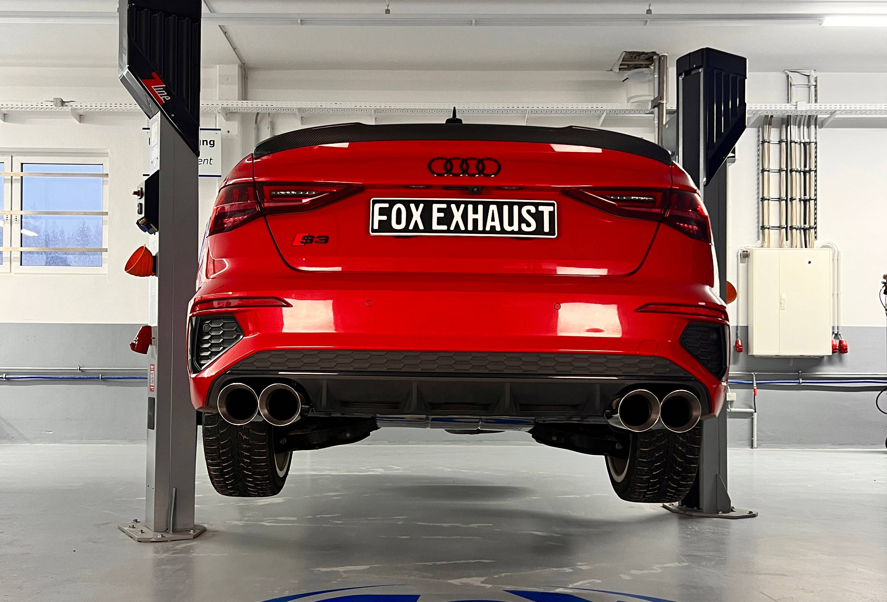 Fox passend fürAudi S3 GY - Limousine Halbanlage ab OPF mit Abgasklappen - 2x114 Typ 25 rechts/links