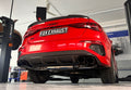 Fox passend für Audi S3 GY - Limousine Halbanlage ab OPF mit Abgasklappen - 2x115x85 Typ 32 rechts/links Endrohre schwarz emalliert