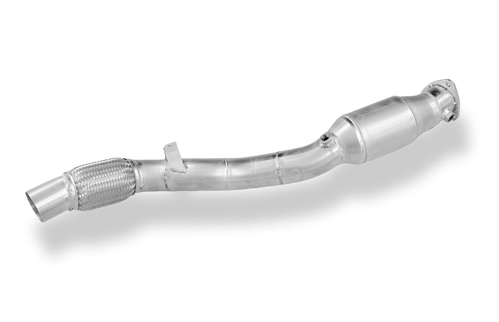 Fox passend für Audi A4 B5 - Frontantrieb Downpipe 76mm mit 300-Zellen-HJS Katalysator