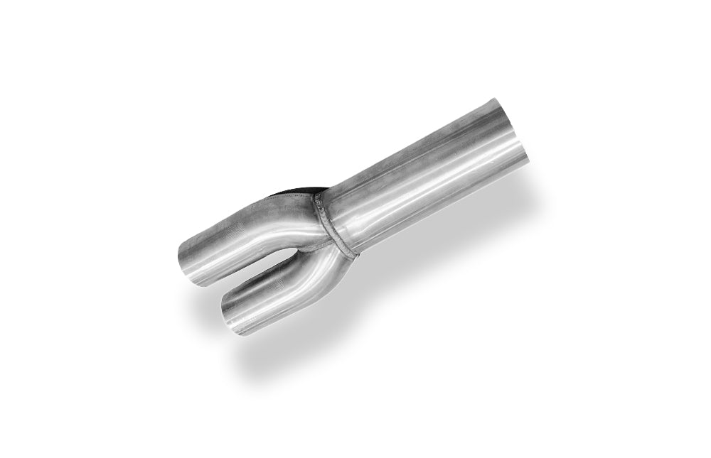 Fox passend für Audi RS4 B5 Verbindungsrohr 90mm/2x76mm mit Adapter 2x60mm