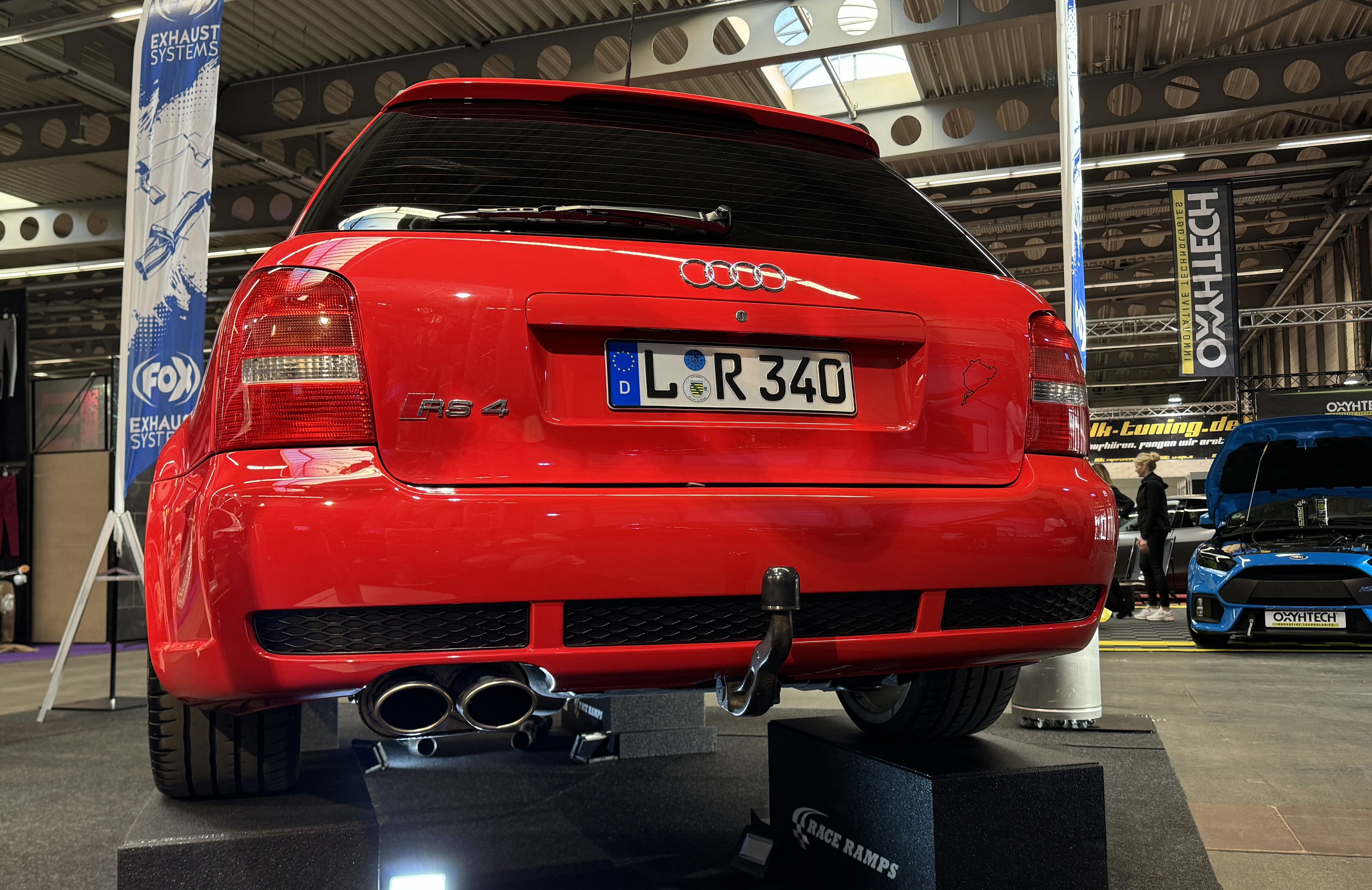 Fox passend für Audi RS4 B5 Endschalldämpfer 90mm - 2x106x71 Typ 32