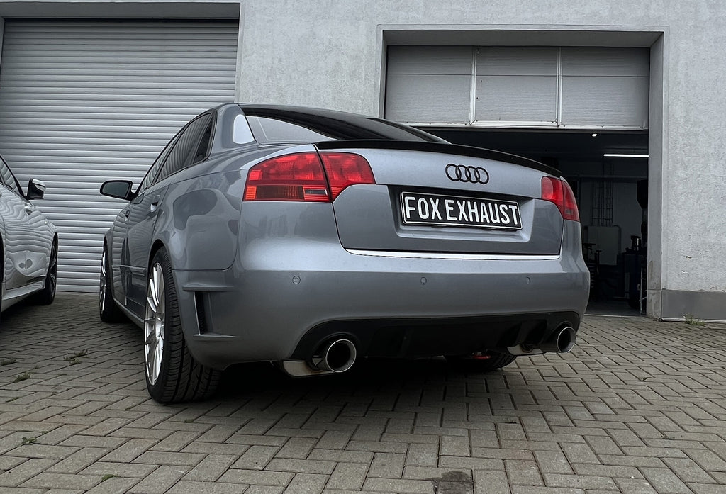 Fox passend fürAudi A4 Typ B7 quattro DTM Edition Endschalldämpfer rechts/links Ø63,5mm - 1x100 Typ 25 rechts/links