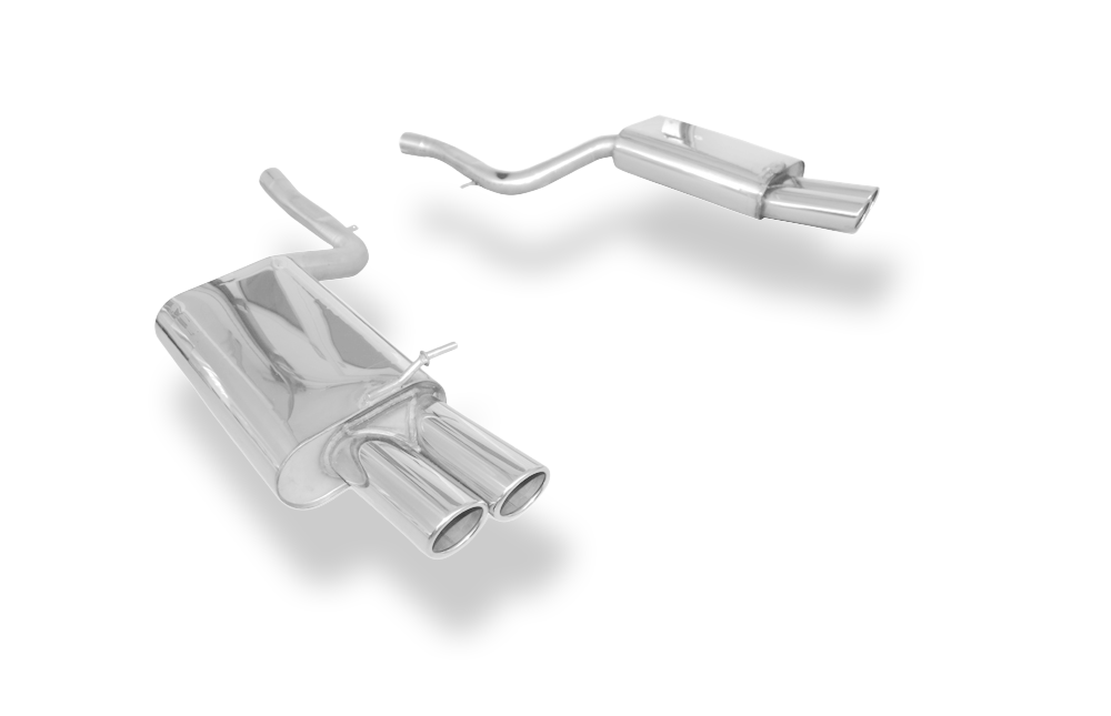 Fox passend für Audi S4 B7 Endschalldämpfer rechts/links - 2x88x74 Typ 32 rechts/links