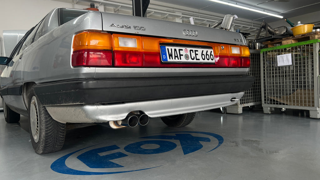 Fox passend fürAudi 100/A6 Typ C3/C4 Frontantrieb Endschalldämpfer - 2x70 Typ 14