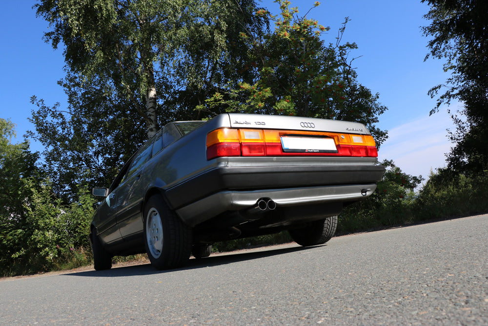 Fox passend für Audi 100 quattro Typ C3 Endschalldämpfer - 2x63 Typ 10