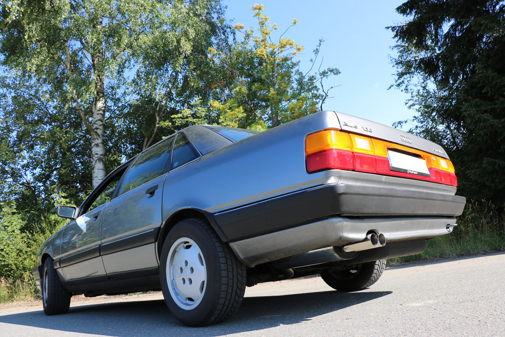 Fox passend fürAudi 100 quattro Typ C3 Endschalldämpfer - 2x63 Typ 10