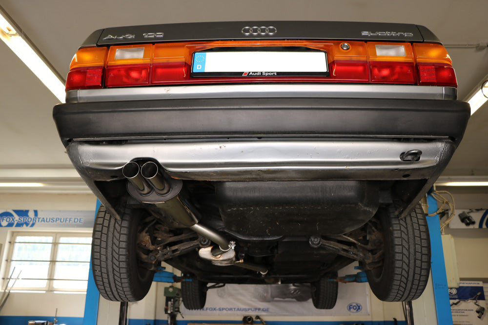 Fox passend fürAudi 100 quattro Typ C3 Endschalldämpfer - 2x63 Typ 10