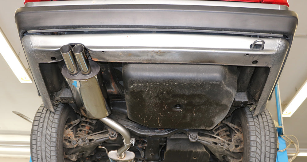 Audi 100 quattro Typ C3 Endschalldämpfer - 2x63 Typ 10 Kopie