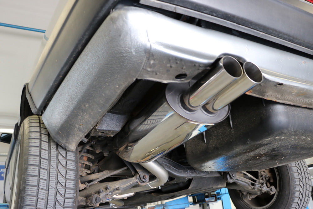 Audi 100 quattro Typ C3 Endschalldämpfer - 2x63 Typ 10 Kopie