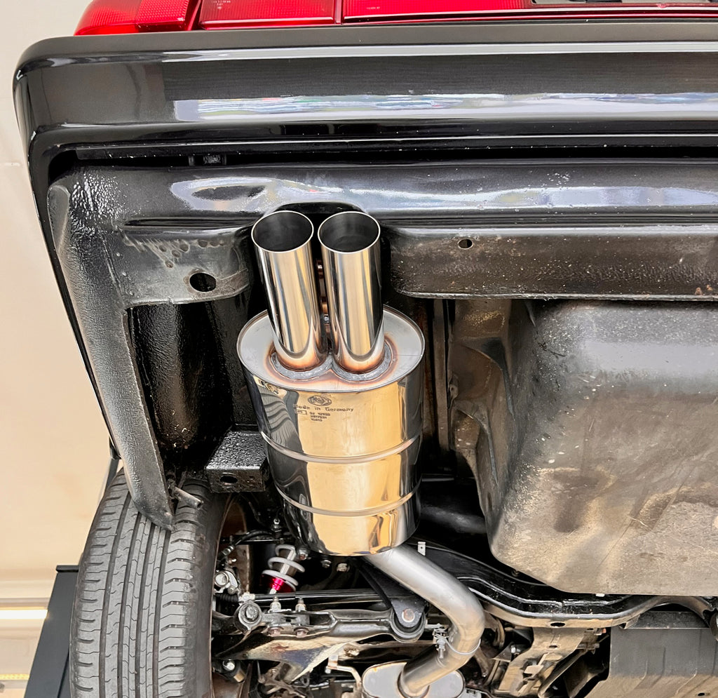 Fox passend fürAudi 100 quattro Typ C3/ Audi 200 Typ 44Q Endschalldämpfer - 2x63 Typ 10
