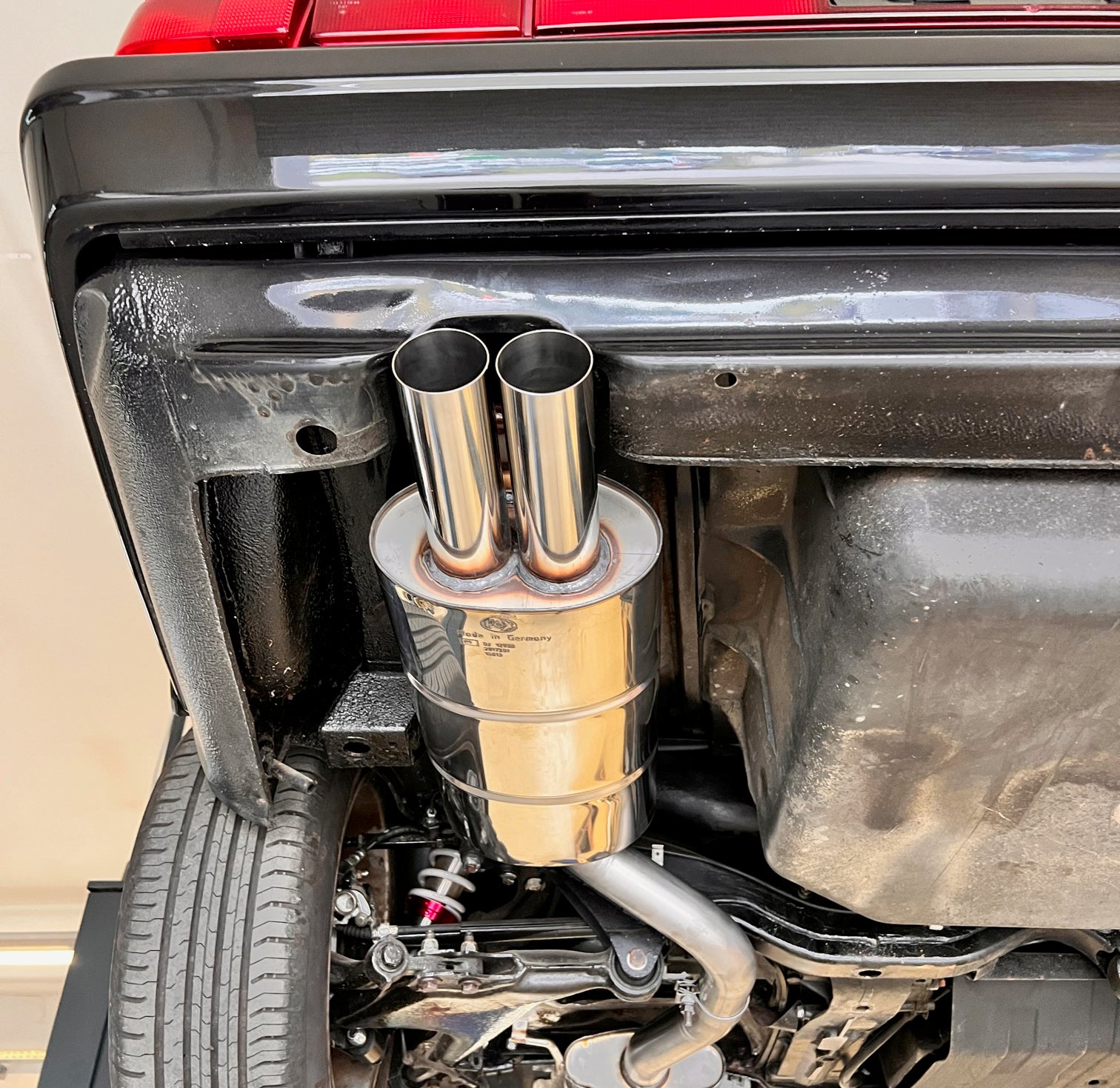 Fox passend fürAudi 100 quattro Typ C3/ Audi 200 Typ 44Q Endschalldämpfer - 2x63 Typ 10