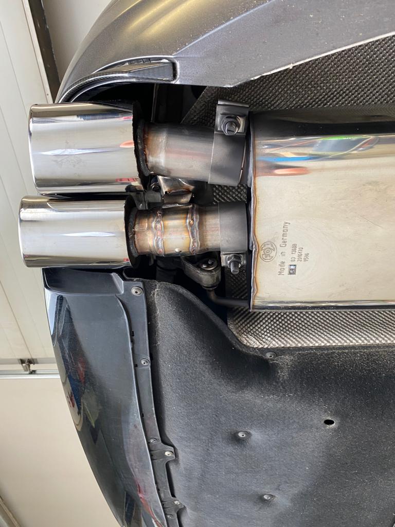 Fox passend fürAudi S8 Typ 4H mit Abgasklappen Endschalldämpfer rechts/links zweiflutig - 2x100x77 Typ 38 rechts/links