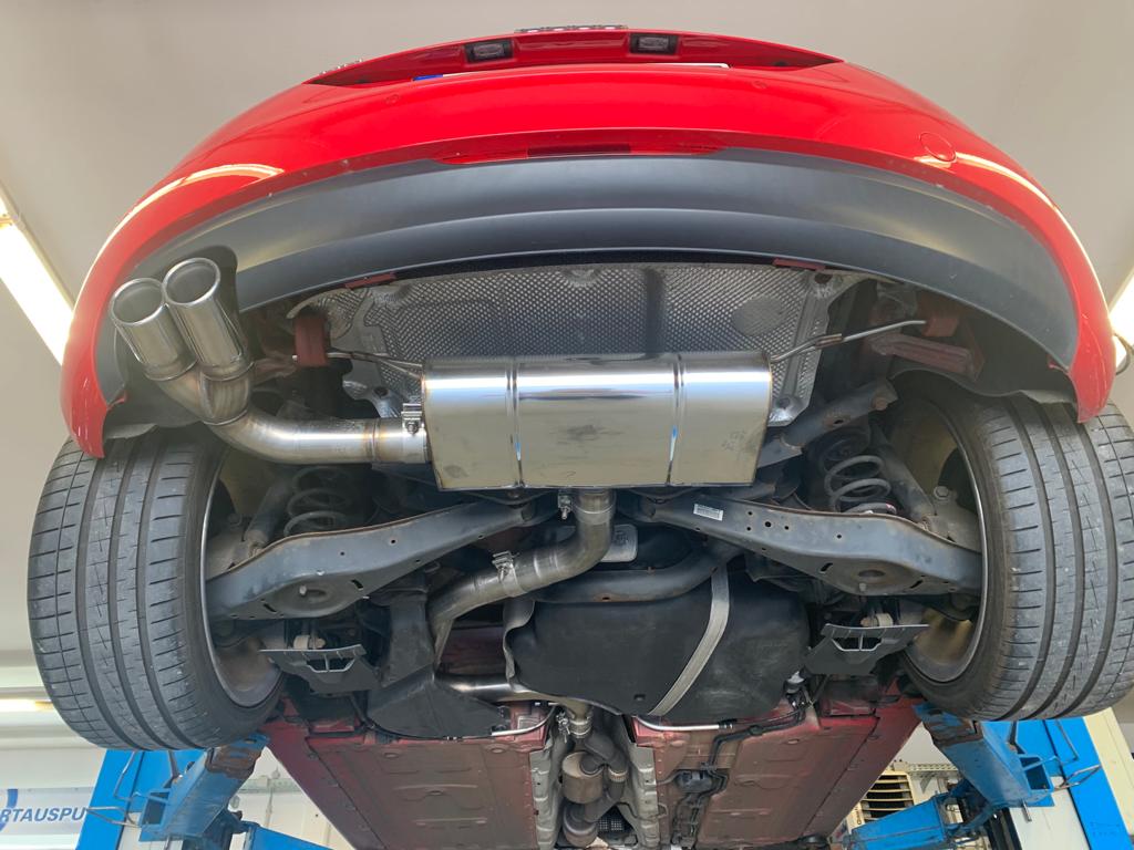 Fox passend fürAudi TT 8J 1,8l Endschalldämpfer - 2x90 Typ 17