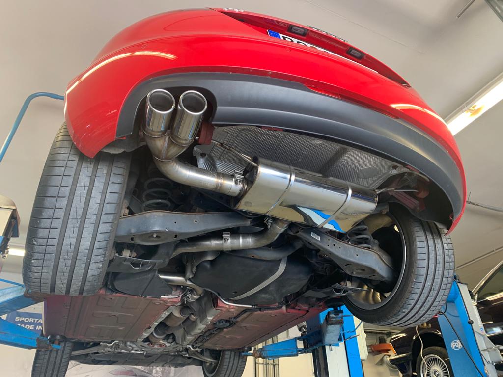 Fox passend fürAudi TT 8J 1,8l Endschalldämpfer - 2x90 Typ 17