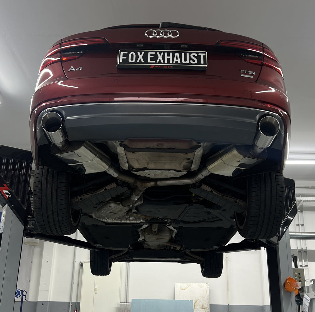 Fox passend für Audi A4 B9 - 2WD Endschalldämpfer rechts/links - 1x114 Typ 25 rechts/links