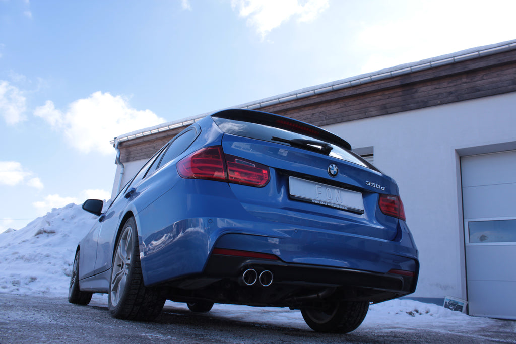 Fox passend für BMW F30/31 - 330d Endschalldämpfer quer Ausgang links - 2x76 Typ 16 links