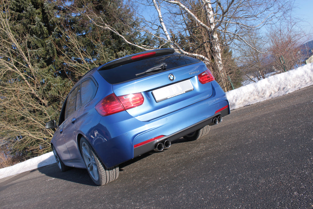 Fox passend für BMW F30/31 - 330d Endschalldämpfer quer Ausgang rechts/links - 2x76 Typ 25 rechts/links