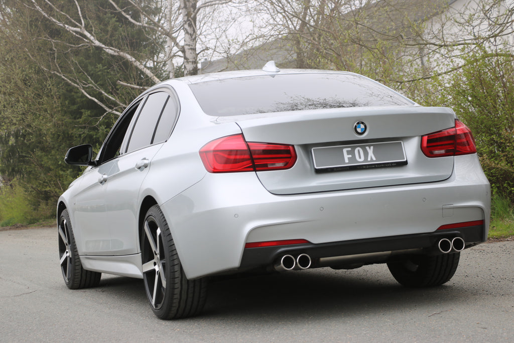 Fox passend für BMW F30/31 - 335d Endschalldämpfer quer Ausgang rechts/links - 2x80 Typ 12 rechts/links