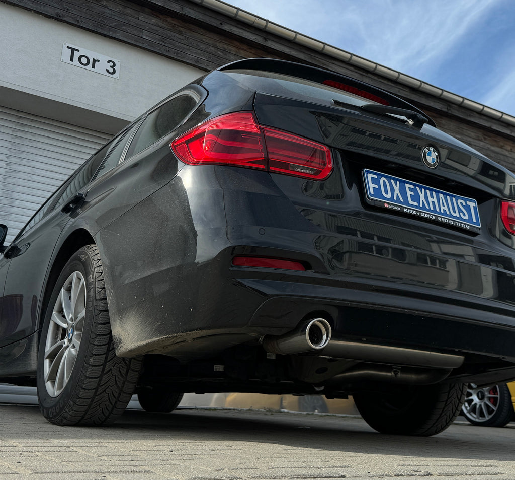 Fox passend fürBMW F30 F31 - 118i Endschalldämpfer - 1x80 Typ 17