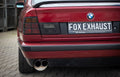 Fox passend für BMW E34 520i Endschalldämpfer inkl. Zusatzhalter und Vorschalldämpfer - 2x76 Typ 14