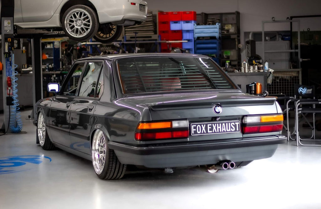 Fox passend für BMW E28 520i ohne Kat Endschalldämpfer - 2x63 Typ 12