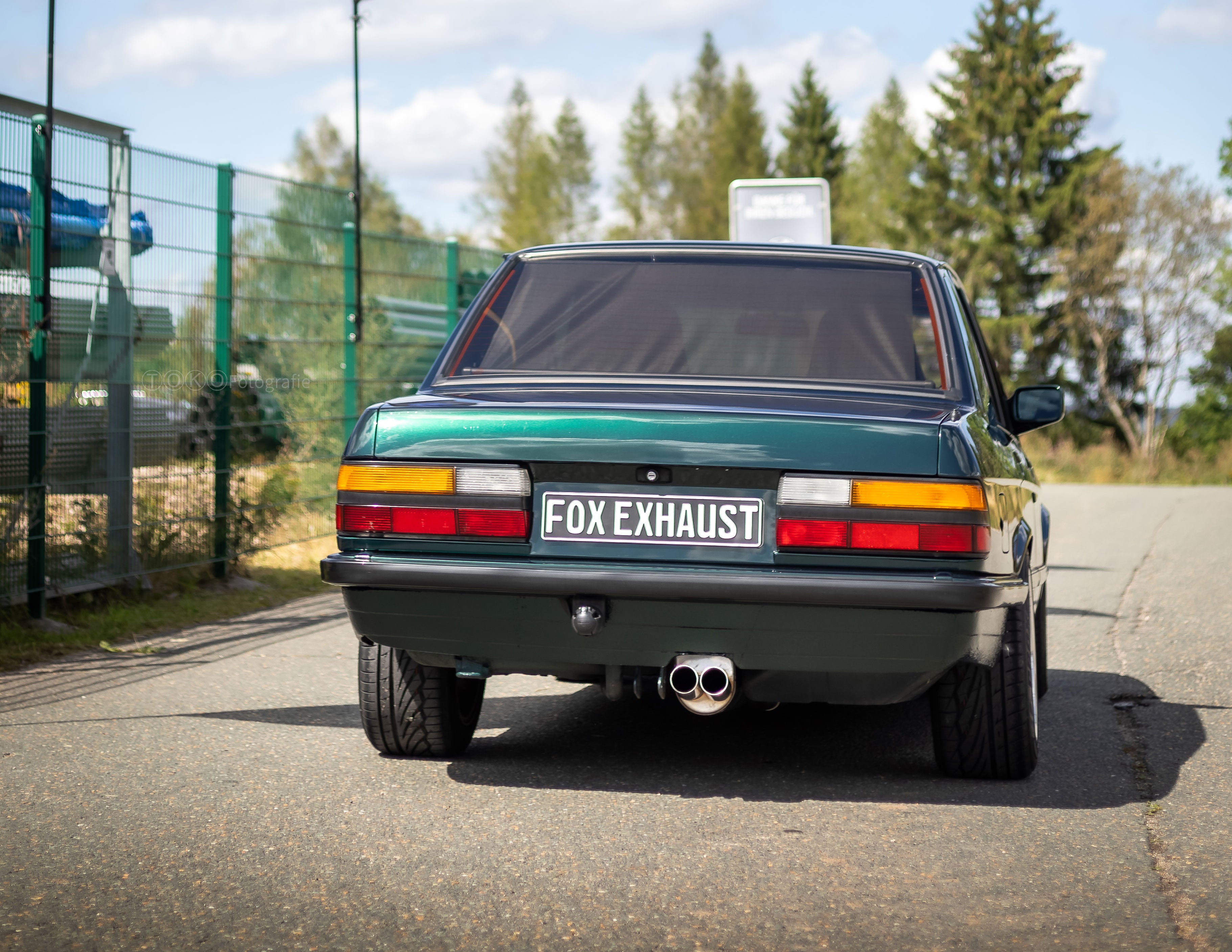 Fox passend fürBMW E28 535i mit Katalysator Endschalldämpfer ab Kat - 2x63 Typ 10