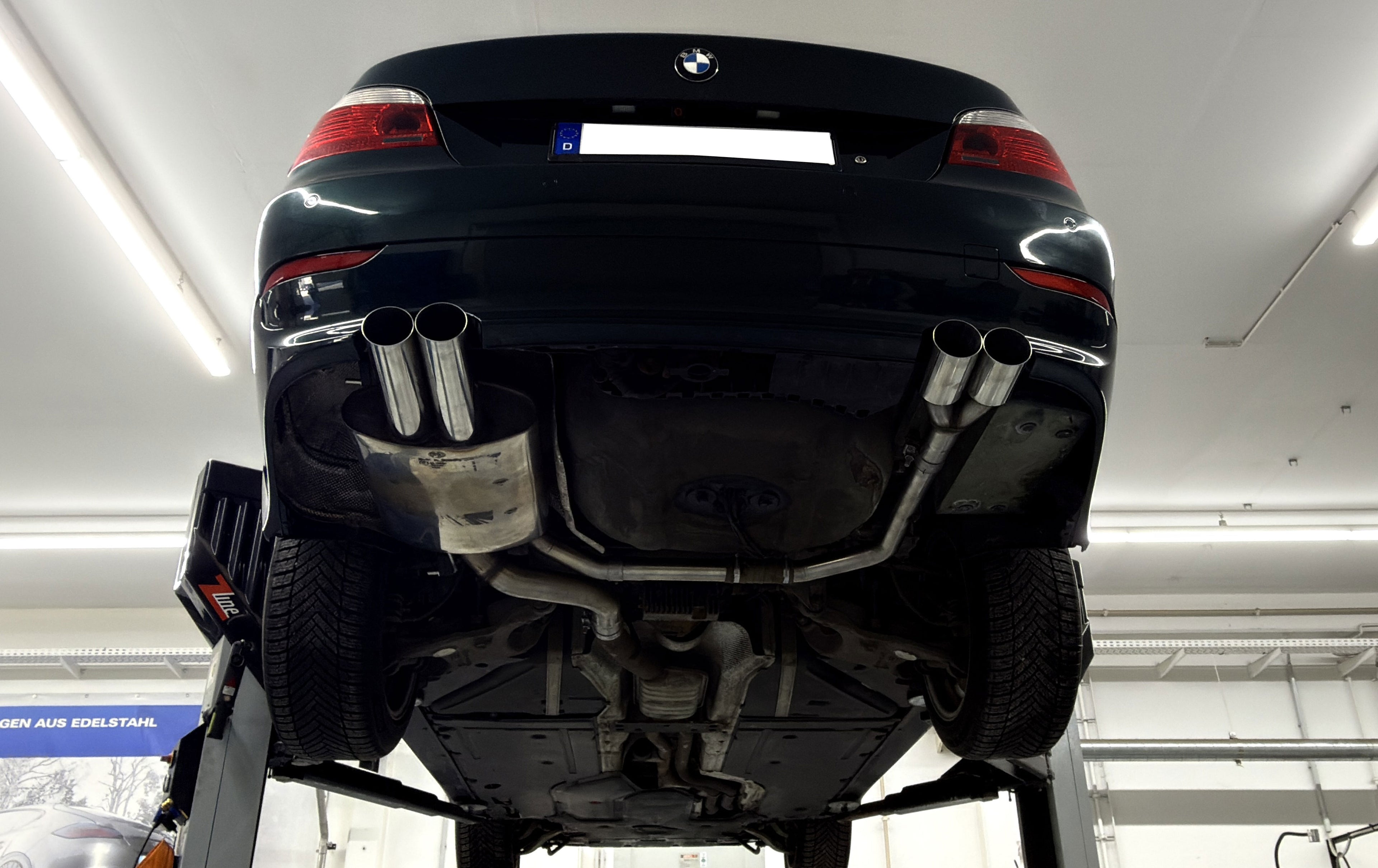 Fox passend für BMW E60/61 - 520i/ 523i/ 525i/ 530i Endschalldämpfer Ausgang rechts/links - 2x80 Typ 10 rechts/links M5-Optik