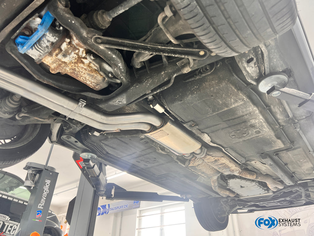 Fox passend fürBMW E32 740i Vorschalldämpfer Ø2x63,5mm
