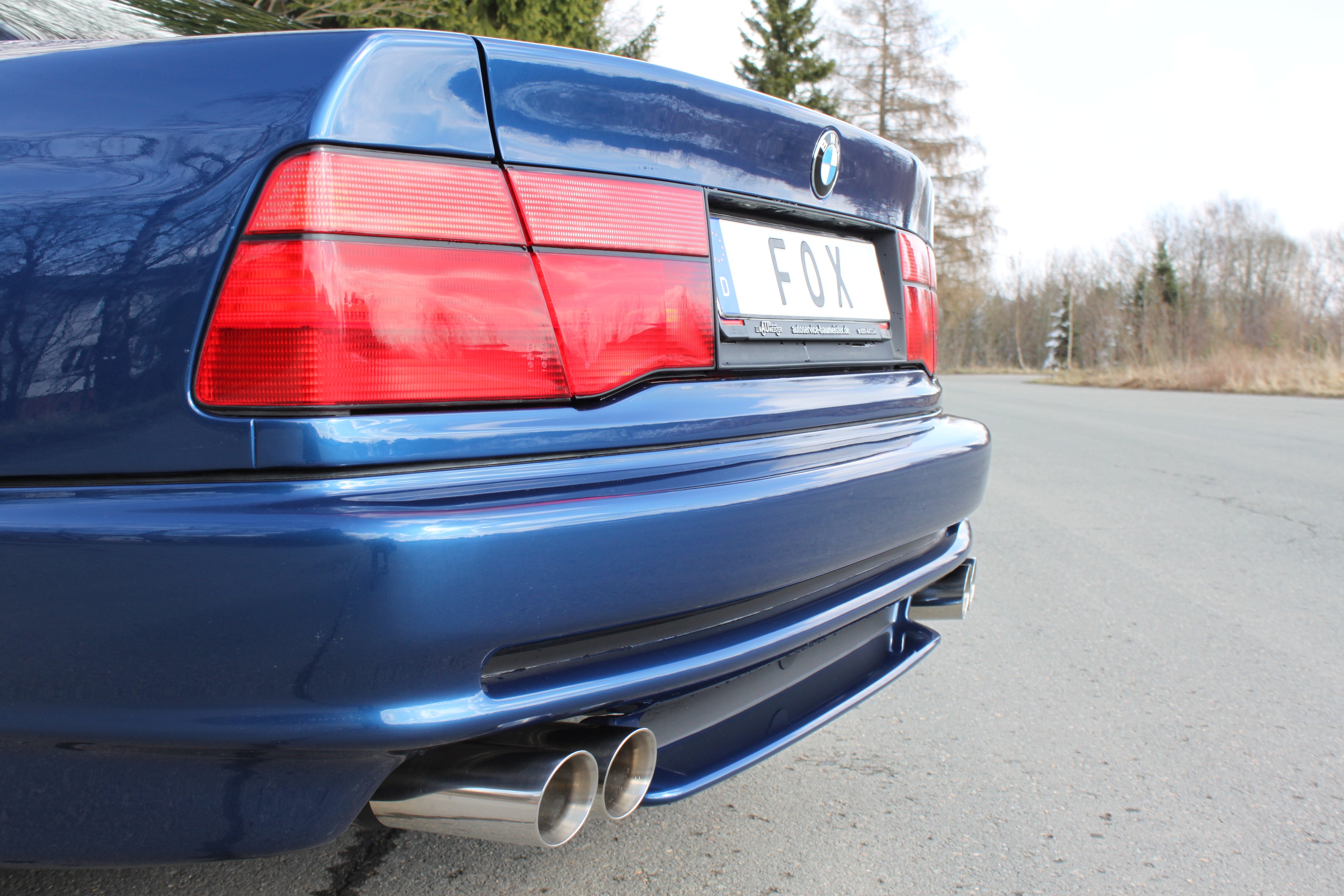 Fox passend fürBMW E31 850i Endschalldämpfer rechts/links - 2x90 Typ 25 rechts/links