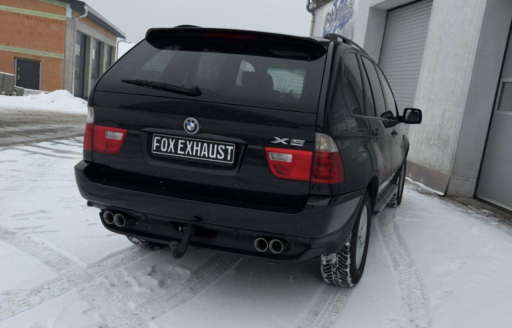 Fox passend für BMW X5 E53 Endschalldämpfer rechts/links - 2x80 Typ 25 rechts/links