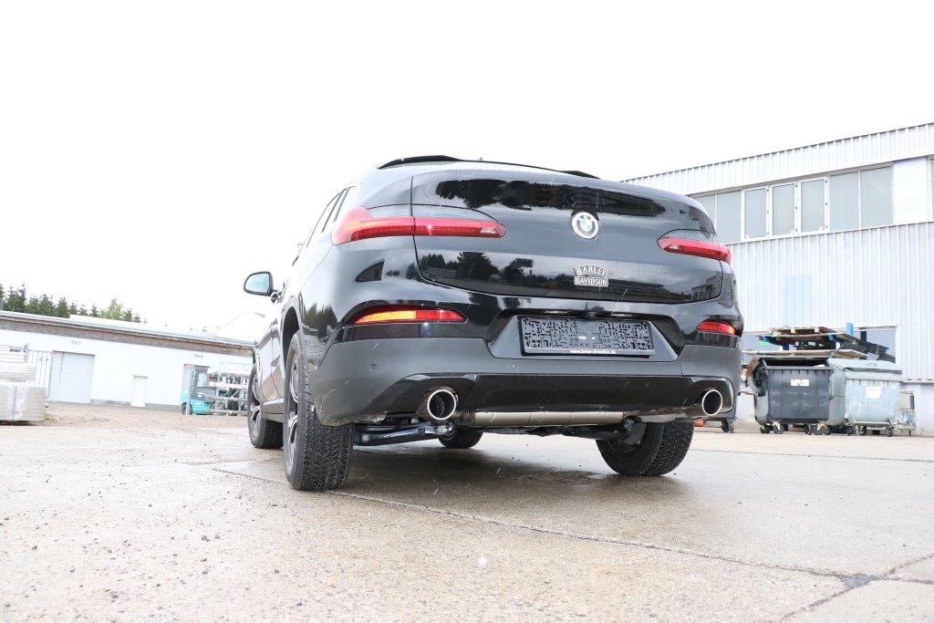 Fox passend fürBMW X3 G01/ X4 G02 - 20i Endschalldämpfer quer Ausgang rechts/links - 1x90 Typ 16 rechts/links