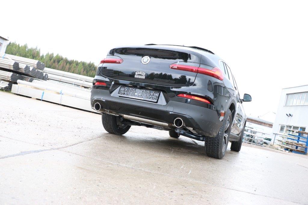Fox passend fürBMW X3 G01/ X4 G02 - 20i Endschalldämpfer quer Ausgang rechts/links - 1x90 Typ 16 rechts/links