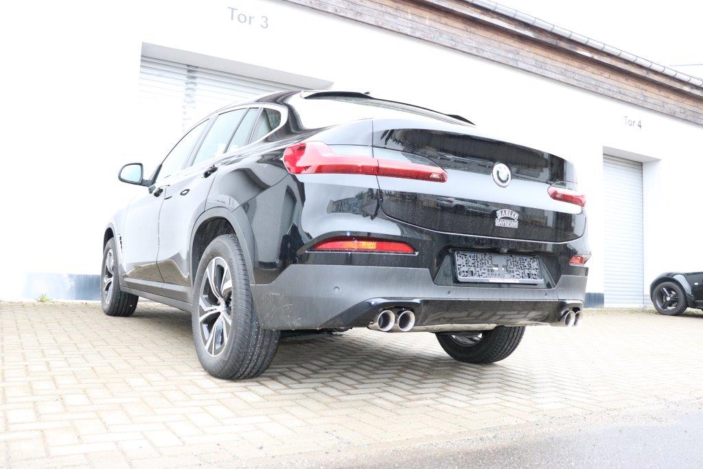 Fox passend fürBMW X3 G01/ X4 G02 - 20i Endschalldämpfer quer Ausgang rechts/links - 2x80 Typ 25 rechts/links