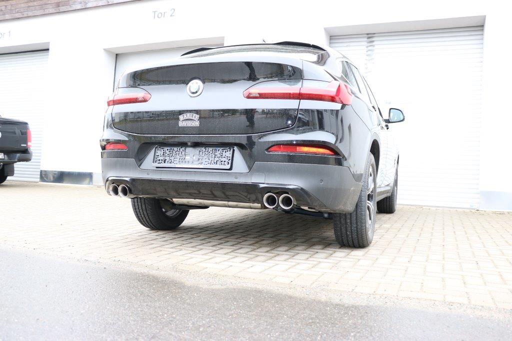 Fox passend fürBMW X3 G01/ X4 G02 - 20i Endschalldämpfer quer Ausgang rechts/links - 2x80 Typ 25 rechts/links