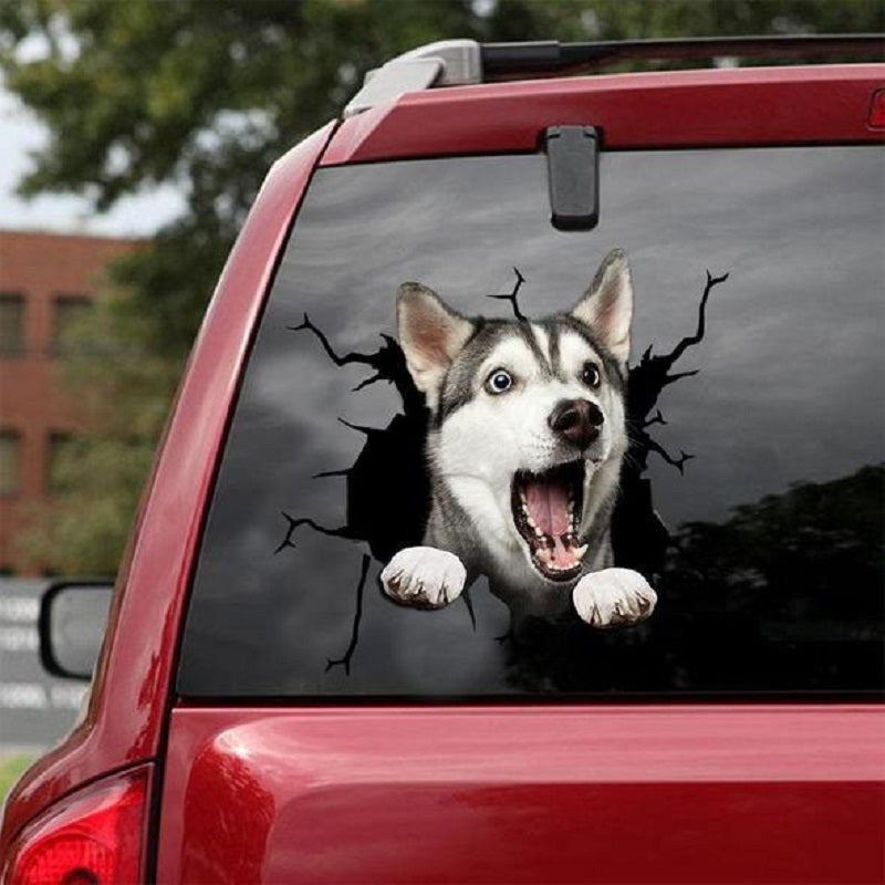 Hunde Motiv Elektrostatischer Fensteraufkleber Auto – Verschiedene Welpen Designs