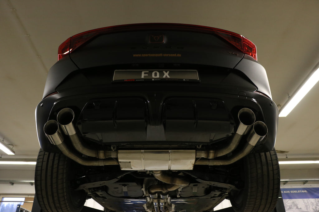 Fox passend fürCUPRA Formentor 4x4 - VZ5 Endschalldämpfer mit 2 Abgasklappen - 2x100 und 2x90 Typ 25