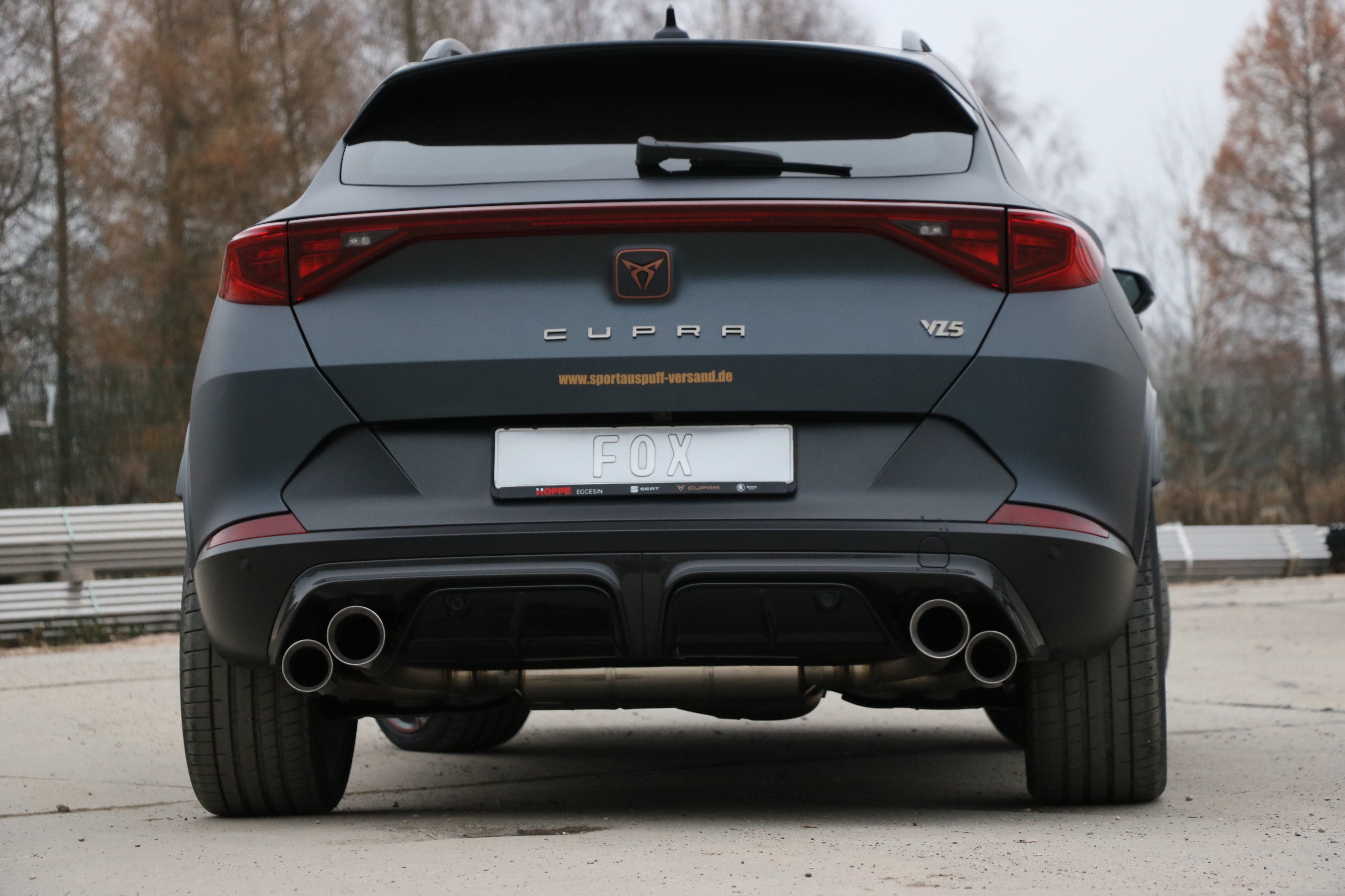 Fox passend fürCUPRA Formentor 4x4 - VZ5 Endschalldämpfer mit 2 Abgasklappen - 2x100 und 2x90 Typ 25