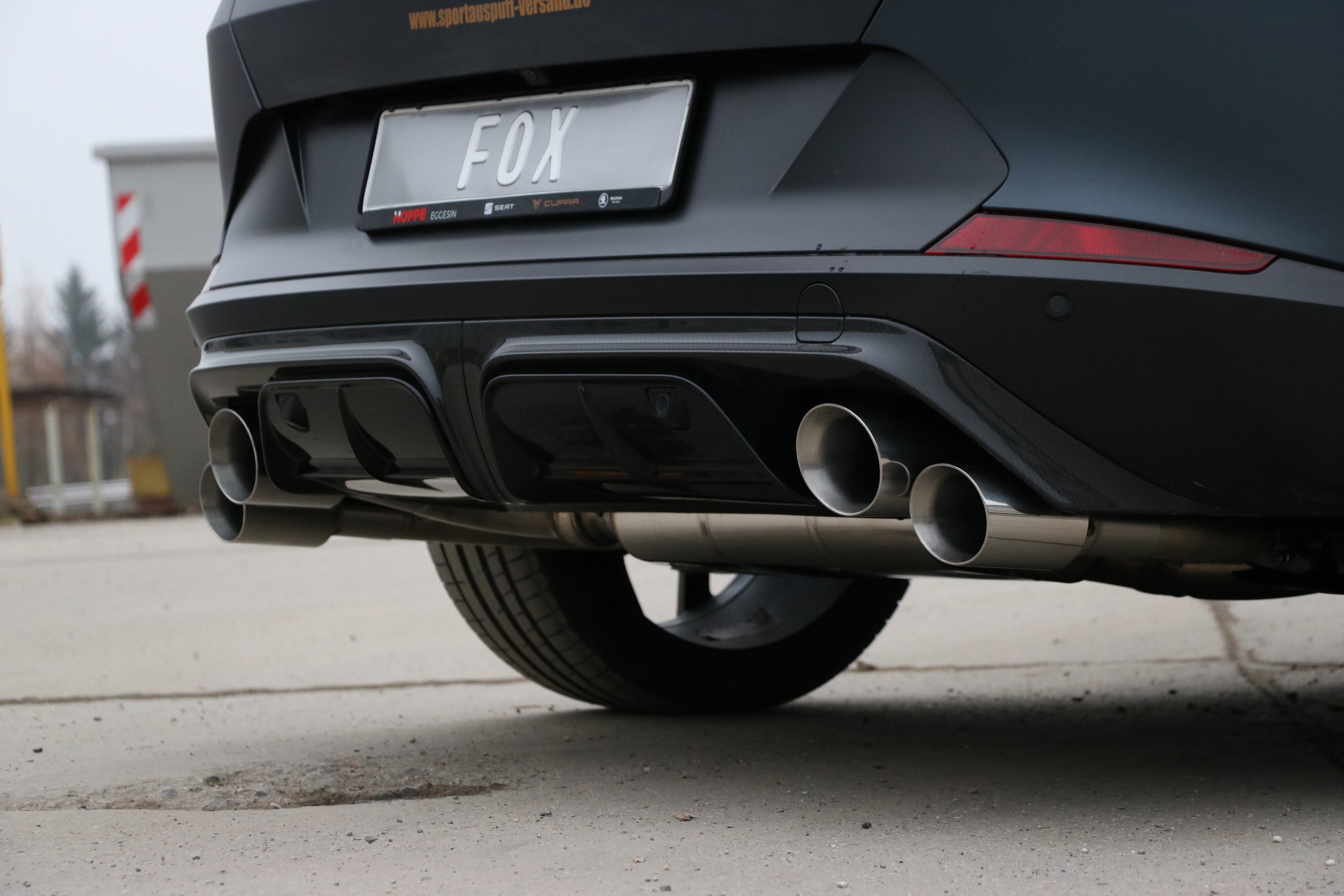 Fox passend für CUPRA Formentor 4x4 - VZ5 Endschalldämpfer mit 2 Abgasklappen - 2x100 und 2x90 Typ 25
