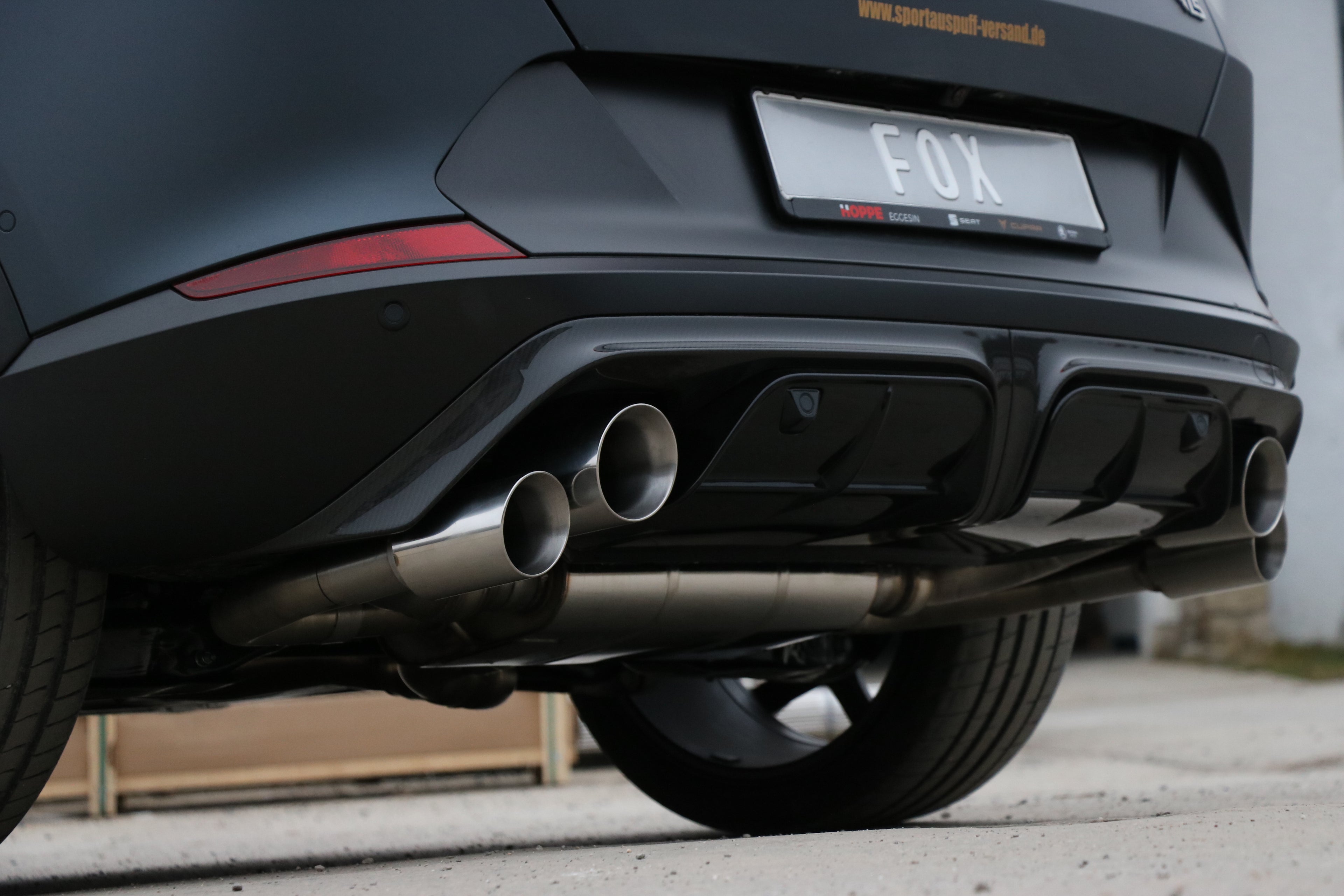 Fox passend fürCUPRA Formentor 4x4 - VZ5 Endschalldämpfer mit 2 Abgasklappen - 2x100 und 2x90 Typ 25