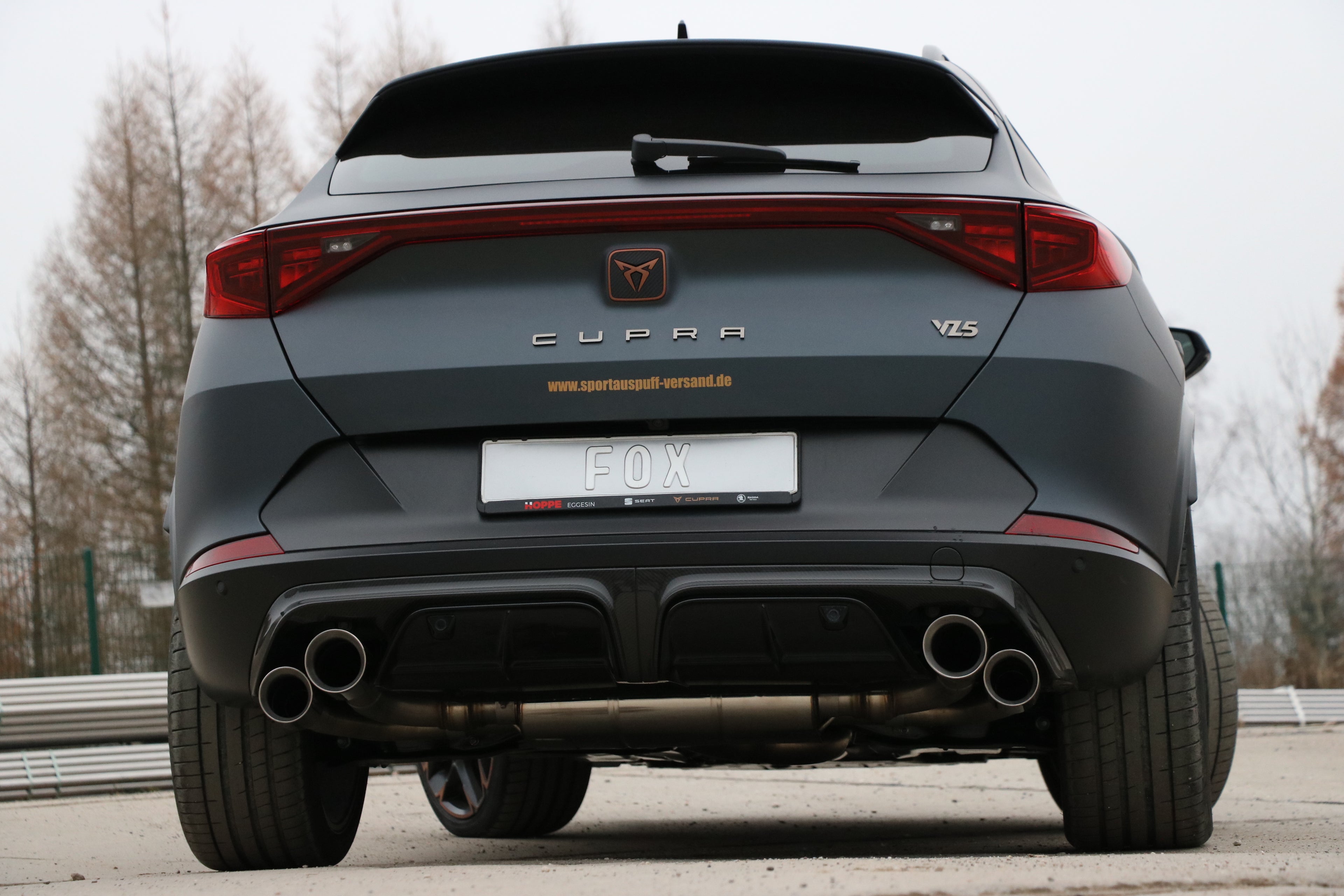 Fox passend fürCUPRA Formentor 4x4 - VZ5 Endschalldämpfer mit 2 Abgasklappen - 2x100 und 2x90 Typ 25