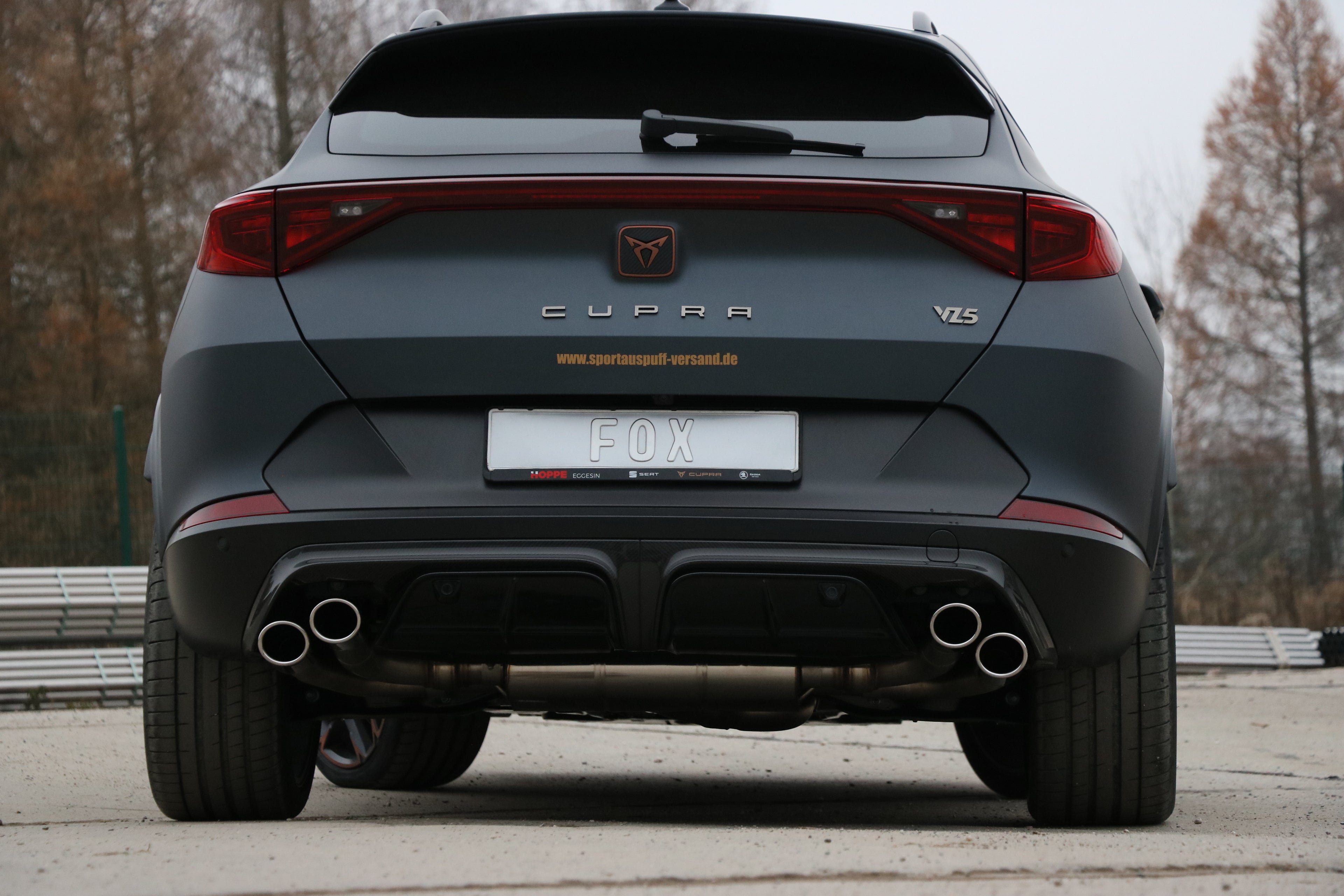 Fox passend fürCUPRA Formentor 4x4 - VZ5 Endschalldämpfer mit 2 Abgasklappen - 2x88x74 Typ 32 rechts/links
