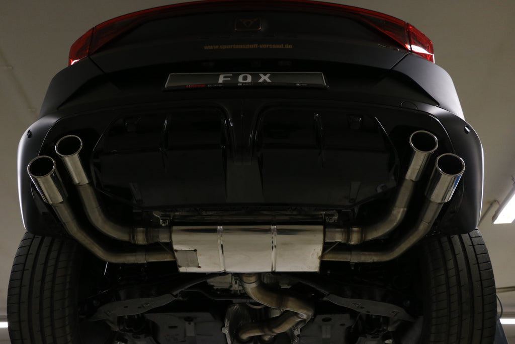 Fox passend fürCUPRA Formentor 4x4 - VZ5 Endschalldämpfer mit 2 Abgasklappen - 2x88x74 Typ 32 rechts/links