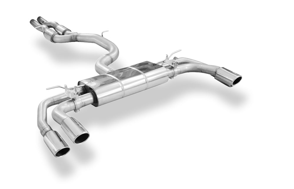 Fox passend fürCUPRA Formentor 4x4 - VZ5 Endschalldämpfer mit 2 Abgasklappen - 2x88x74 Typ 32 rechts/links und Vorschalldämpfer