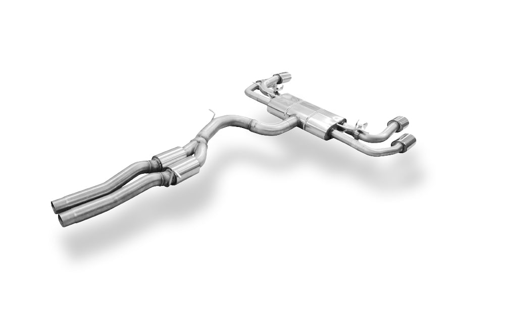 Fox passend fürCUPRA Formentor 4x4 - VZ5 Endschalldämpfer mit 2 Abgasklappen - 2x115x85 Typ 44 rechts/links und Vorschalldämpfer