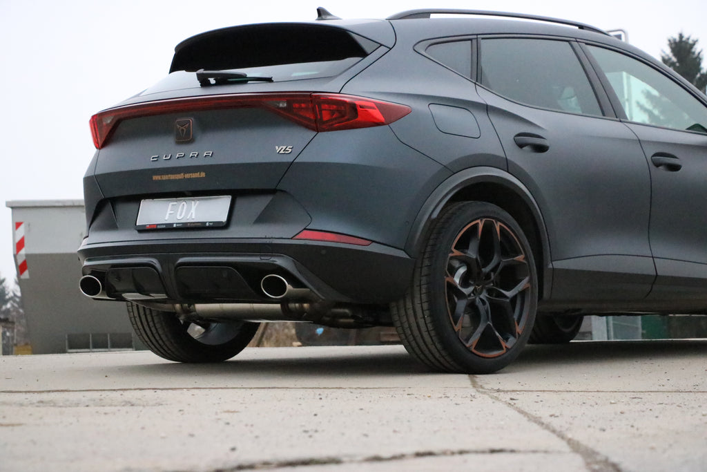 Fox passend fürCUPRA Formentor 4x4 - VZ5 Endschalldämpfer mit 2 Abgasklappen - 1x140x90 Typ 32 rechts/links