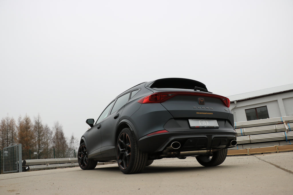 Fox passend für CUPRA Formentor 4x4 - VZ5 Endschalldämpfer mit 2 Abgasklappen - 1x140x90 Typ 32 rechts/links