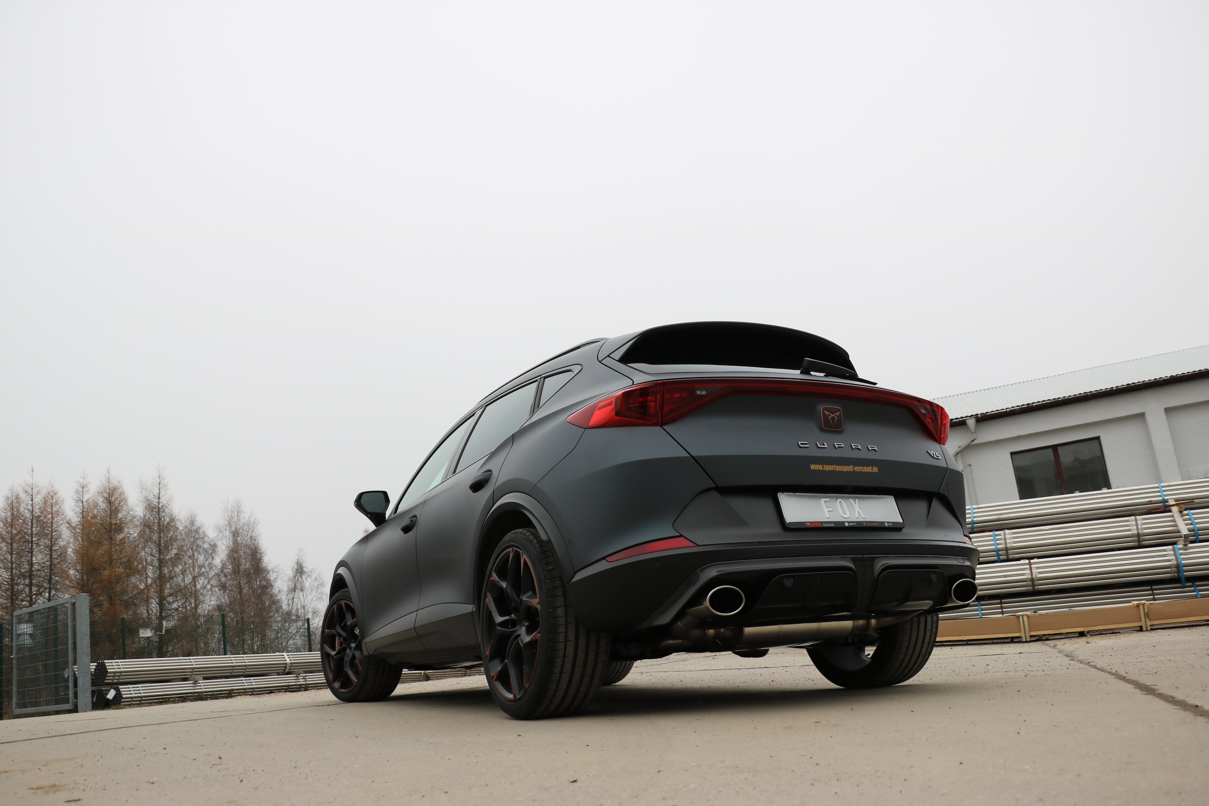 Fox passend für CUPRA Formentor 4x4 - VZ5 Endschalldämpfer mit 2 Abgasklappen - 1x140x90 Typ 32 rechts/links