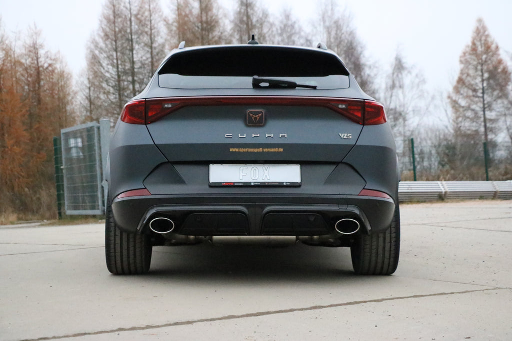 Fox passend fürCUPRA Formentor 4x4 - VZ5 Endschalldämpfer mit 2 Abgasklappen - 1x140x90 Typ 32 rechts/links