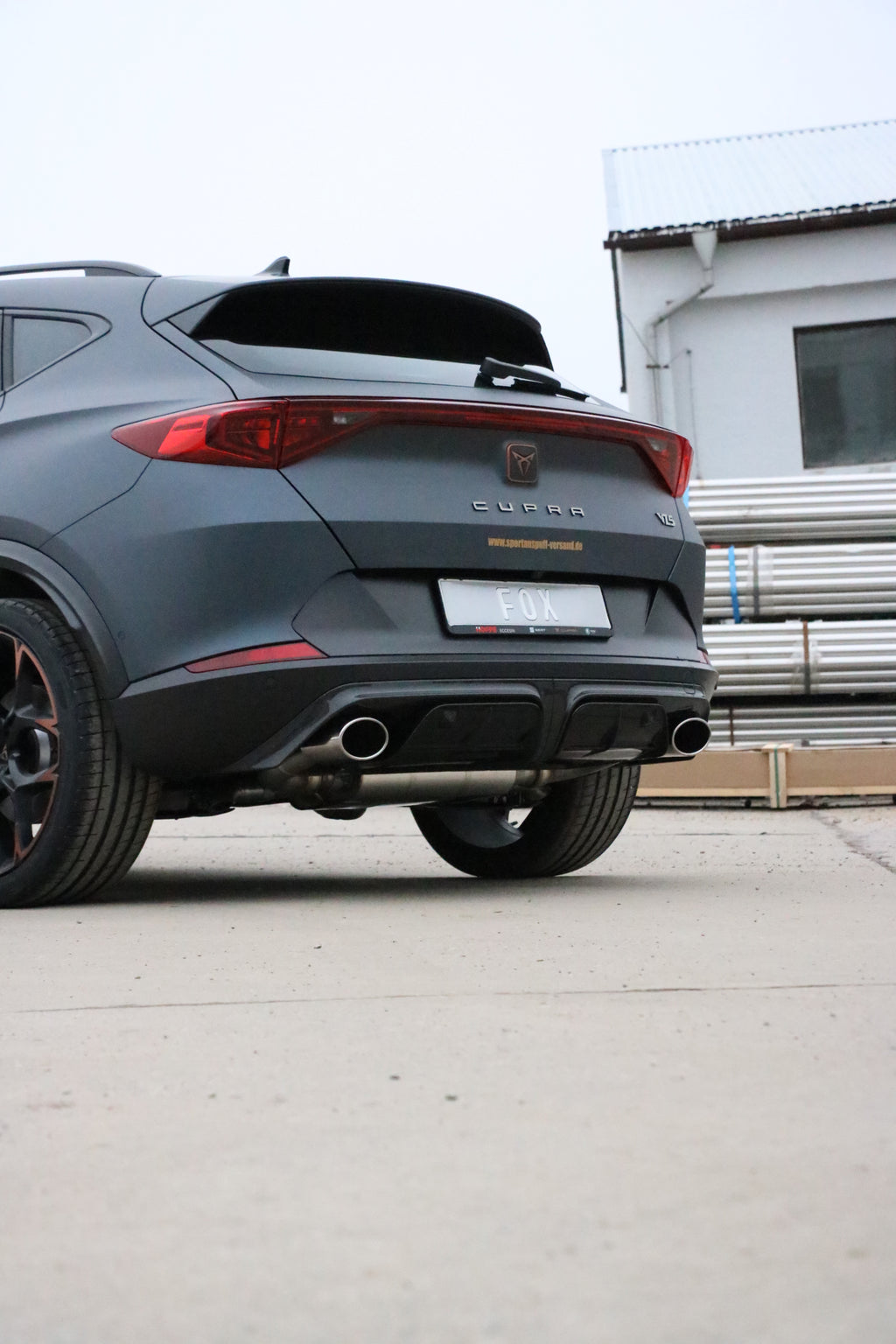 Fox passend fürCUPRA Formentor 4x4 - VZ5 Endschalldämpfer mit 2 Abgasklappen - 1x140x90 Typ 32 rechts/links